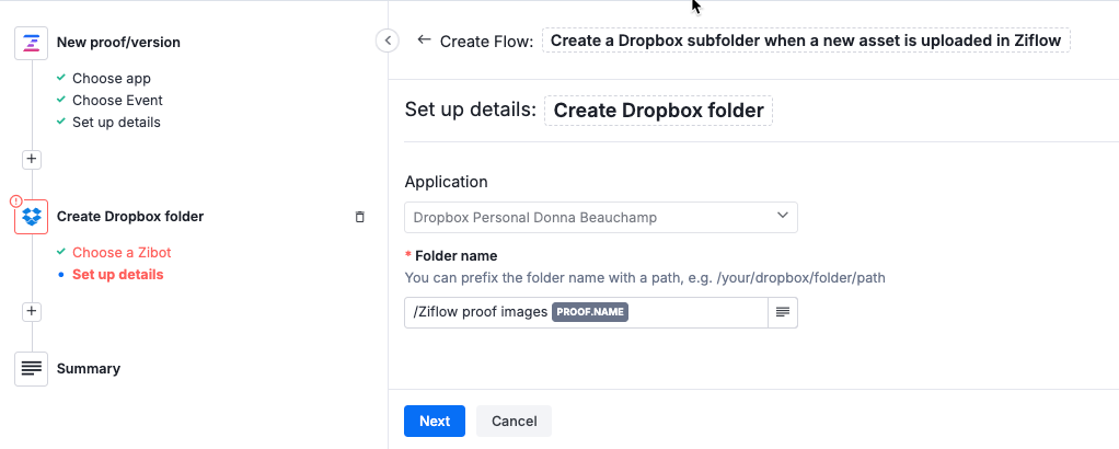 Create a Dropbox subfolder when a new asset is uploaded in Ziflow.png